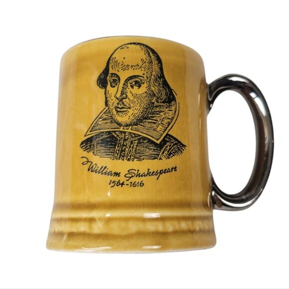 Vintage Britannia Shakespeare Mini Espresso Coffee Java Mug - Picture 1 of 5